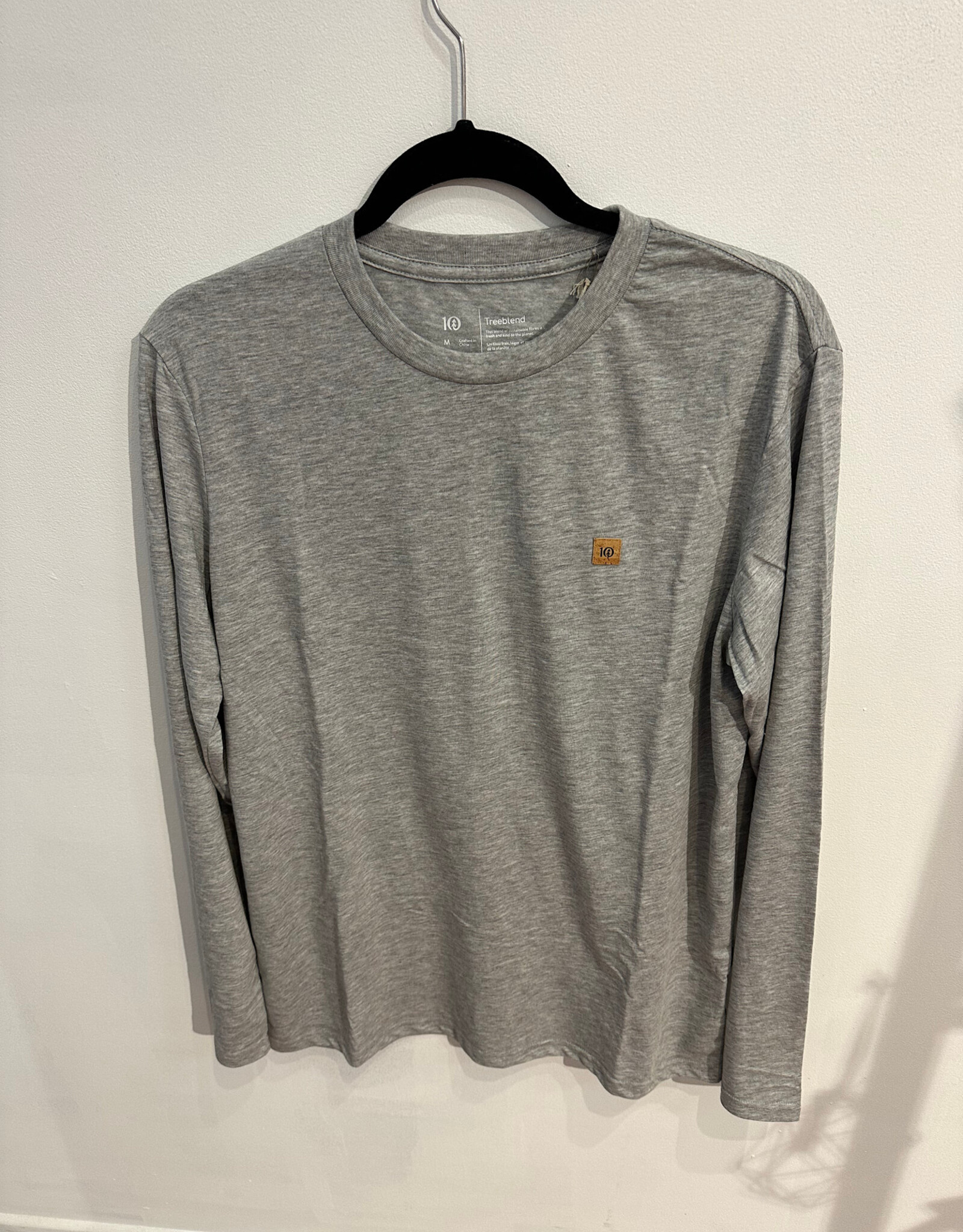 Canada T-Shirt M Baker Longsleeve Harbour Grey Heather Medium