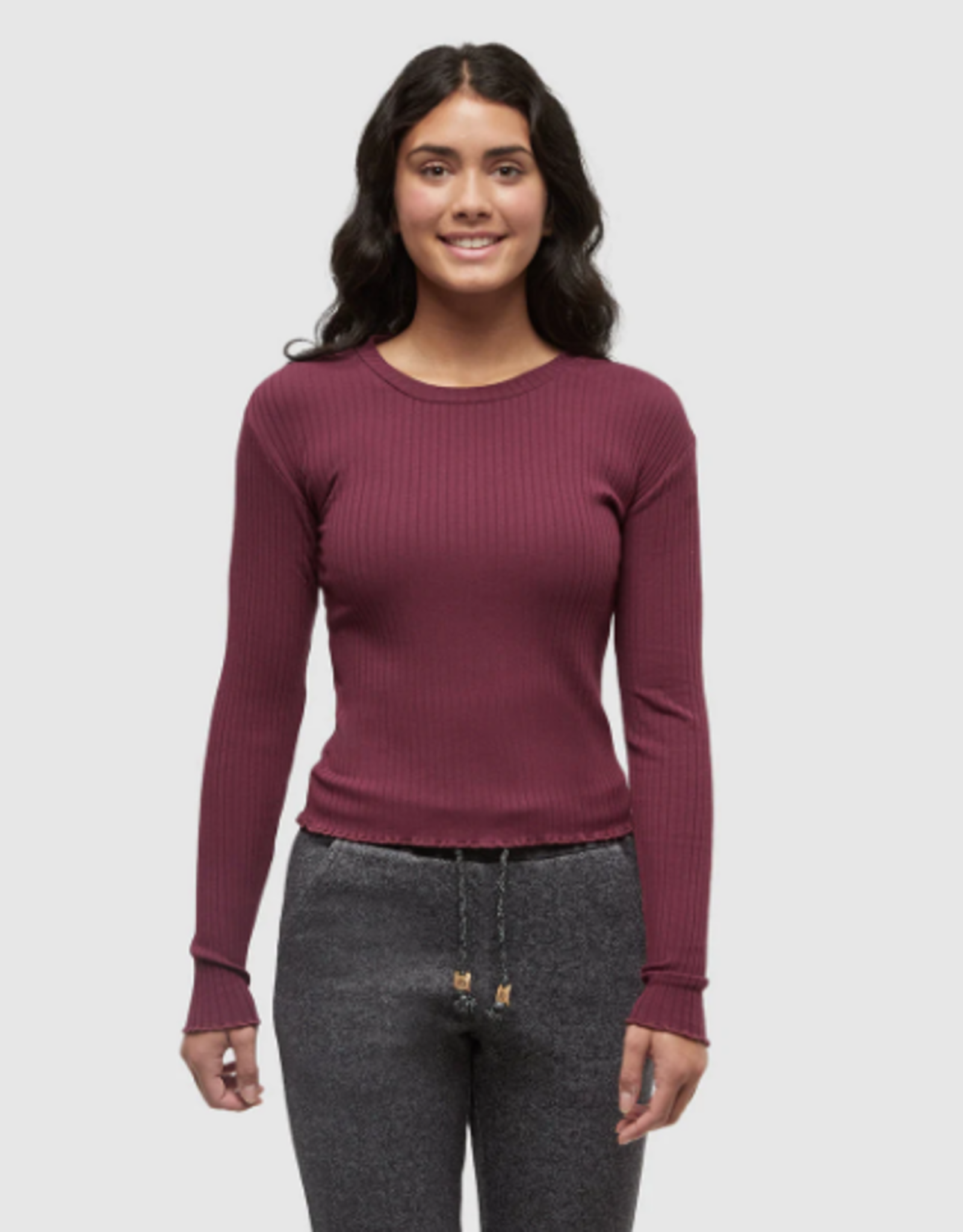 Canada Sweater W Newell Longsleeve Deep Burgundy Large