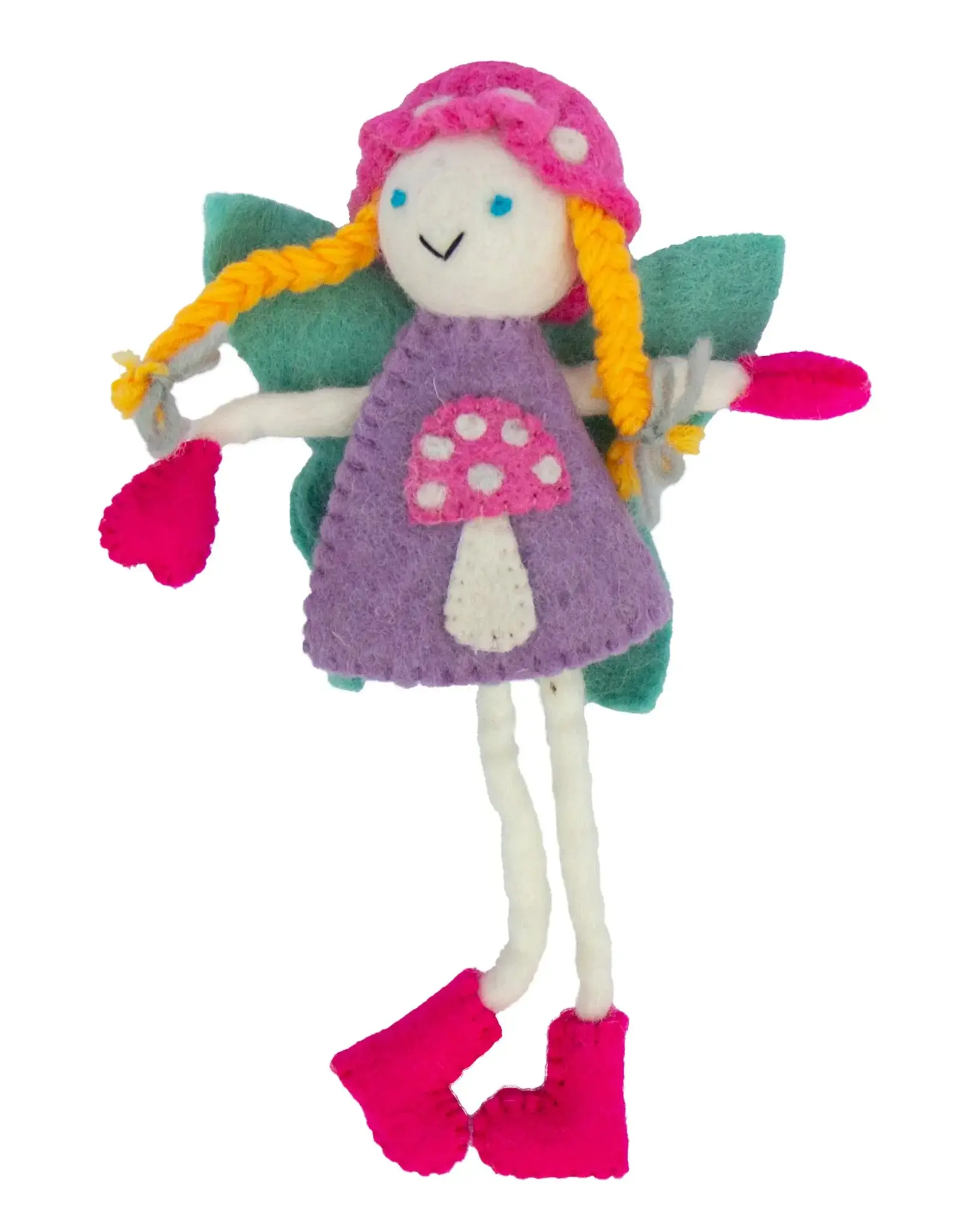 Nepal Dream Tooth Fairy Blond Mushroom Bonnet Pillow - Nepal