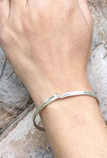 Mexico Bracelet  Alpaca Silver Wave Cuff  - Mexico