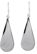 Mexico Earrings Sterling Silver Abalone Tulip Teardrop Blue - Mexico