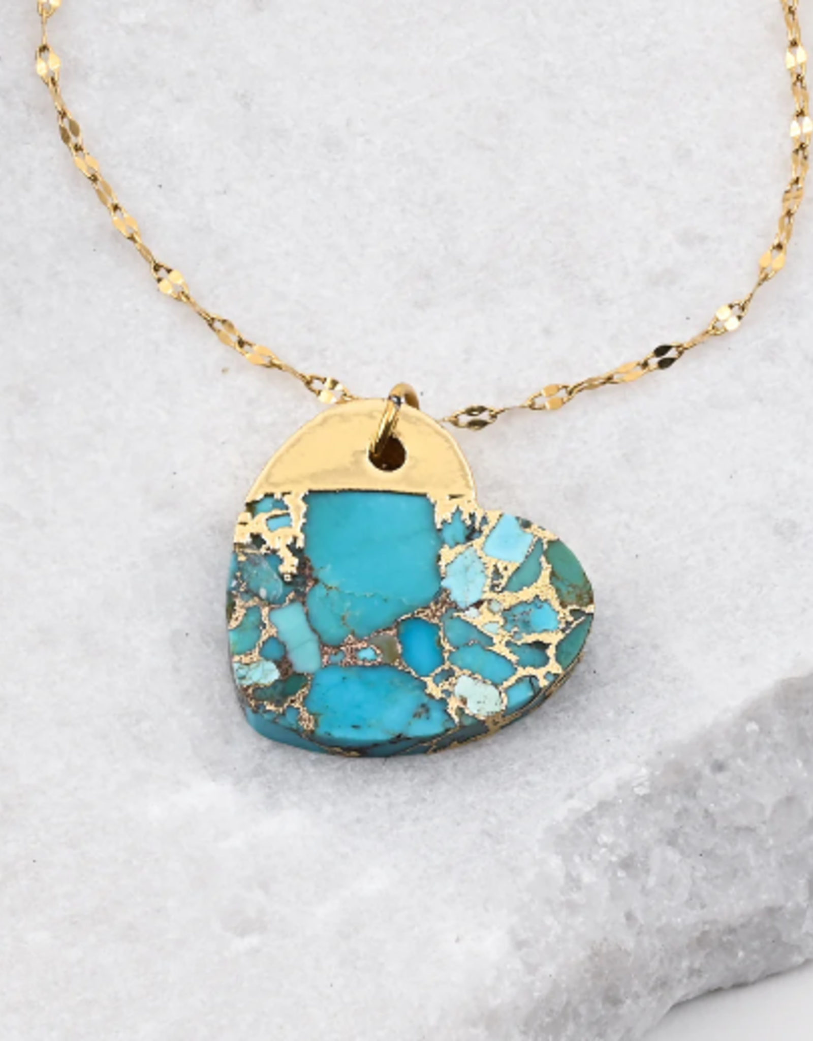 China Necklace Hope Restore Turquoise Heart - China