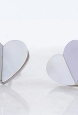 China Earrings Give Hope Gold and Mother of Pearl -  China