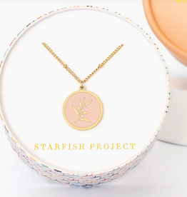 Asia Necklace Resilience Leaf in Pink  - Asia