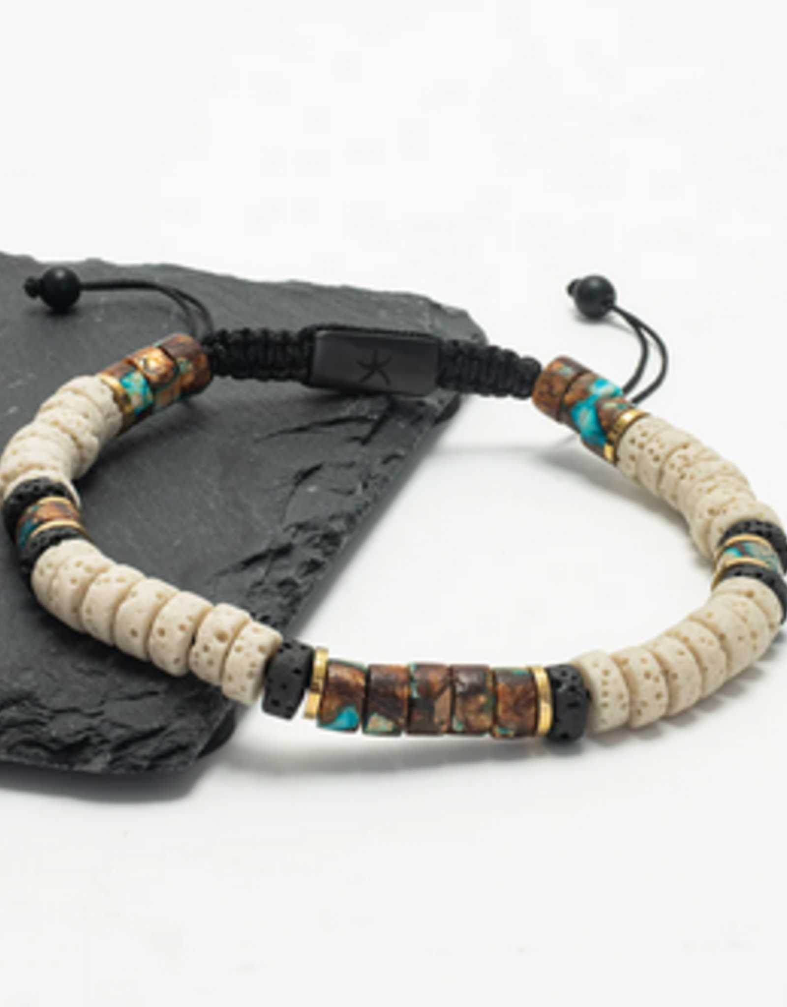 China Bracelet Men's Lava Bead - China