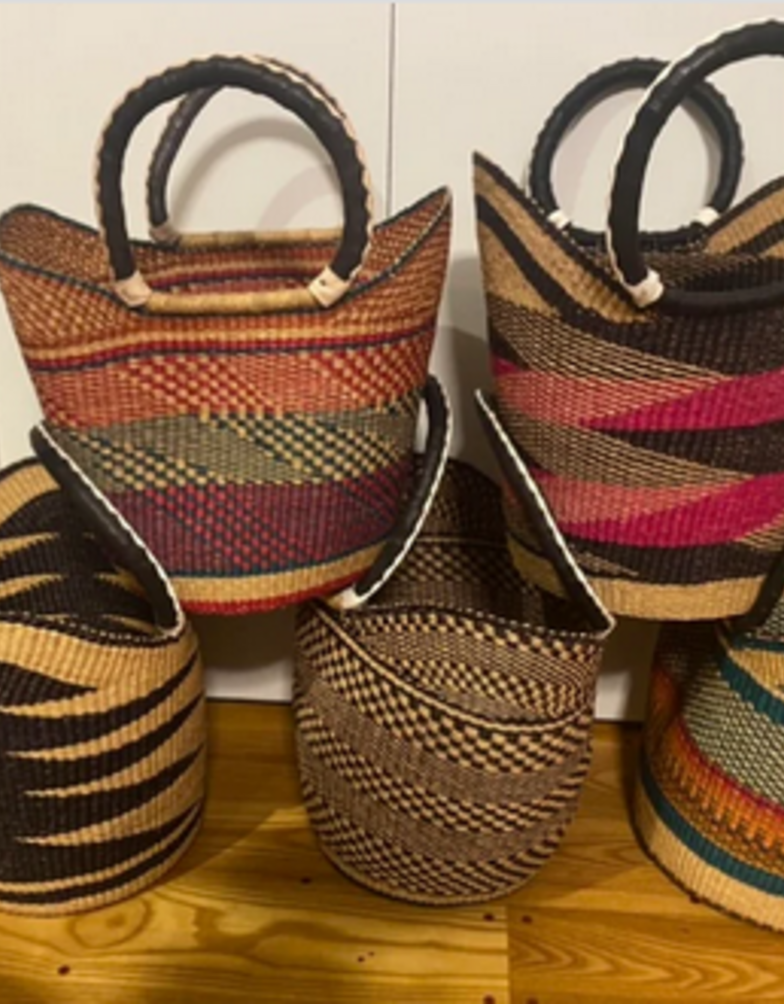 Ghana Shopper Basket Bolga Large - Ghana