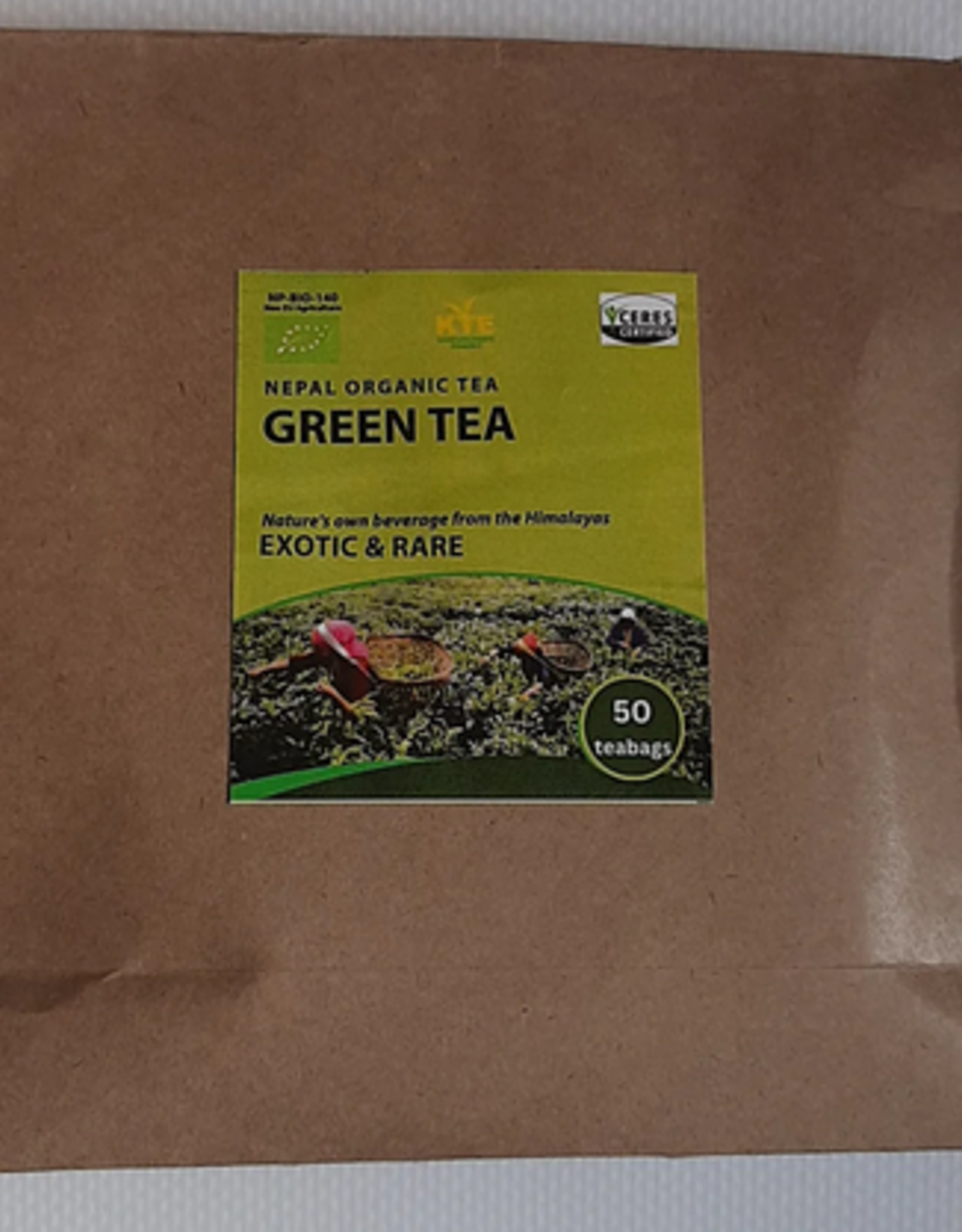 Nepal GreenTea Organic in Lotka in Paper Bag - Nepal