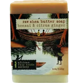 Canada Soap Raw Shea Butter Bonsai and Citrus Ginger - Senegal and Ghana