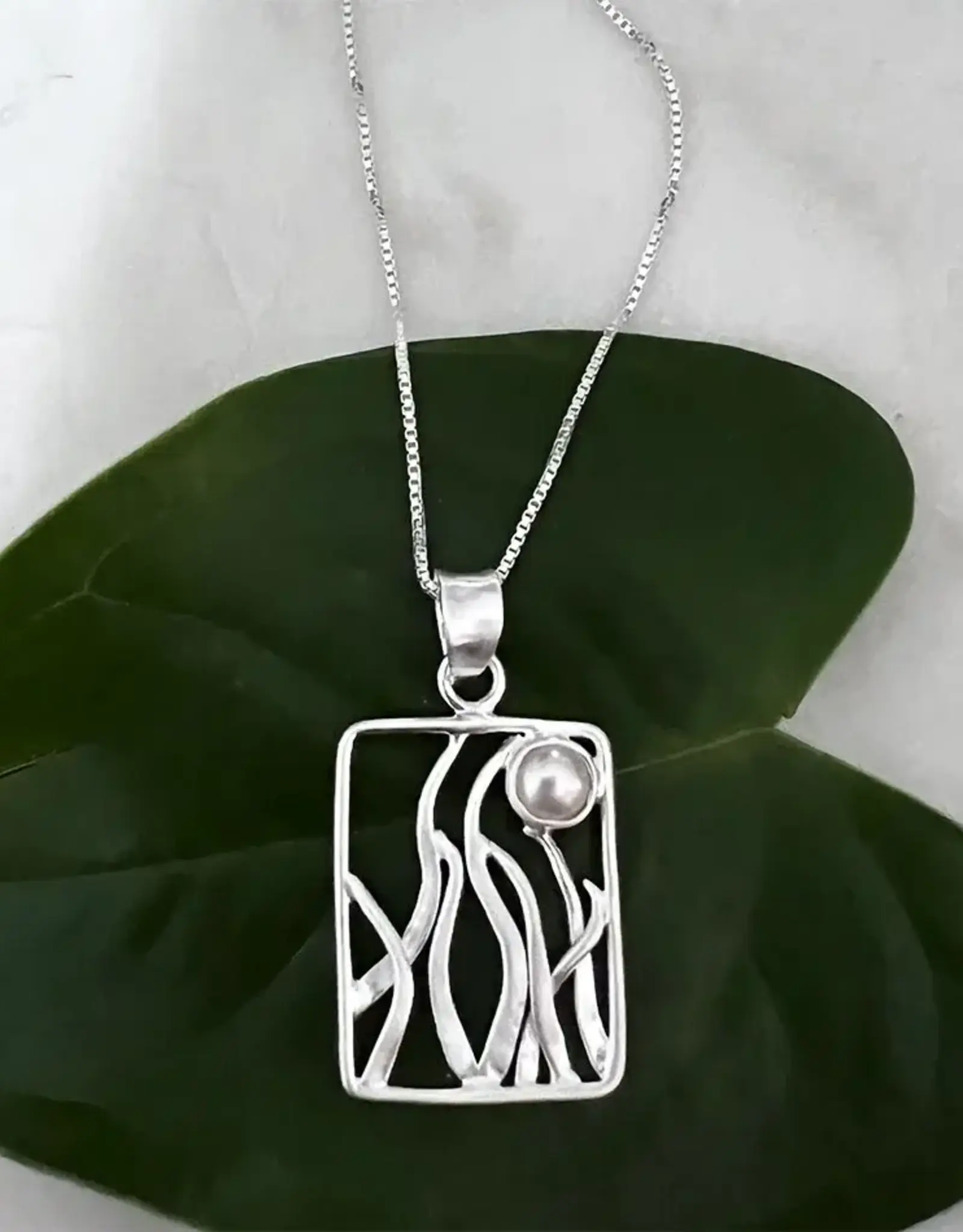 Indonesia Necklace Rising Moon Sterling Silver - Indonesia