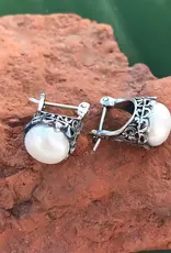 Indonesia Earrings Kasih Pearl Earrings Sterling Silver - Indonesia