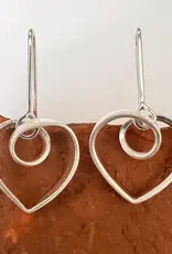 Indonesia Earrings Heart to Heart Sterling Silver - Indonesia