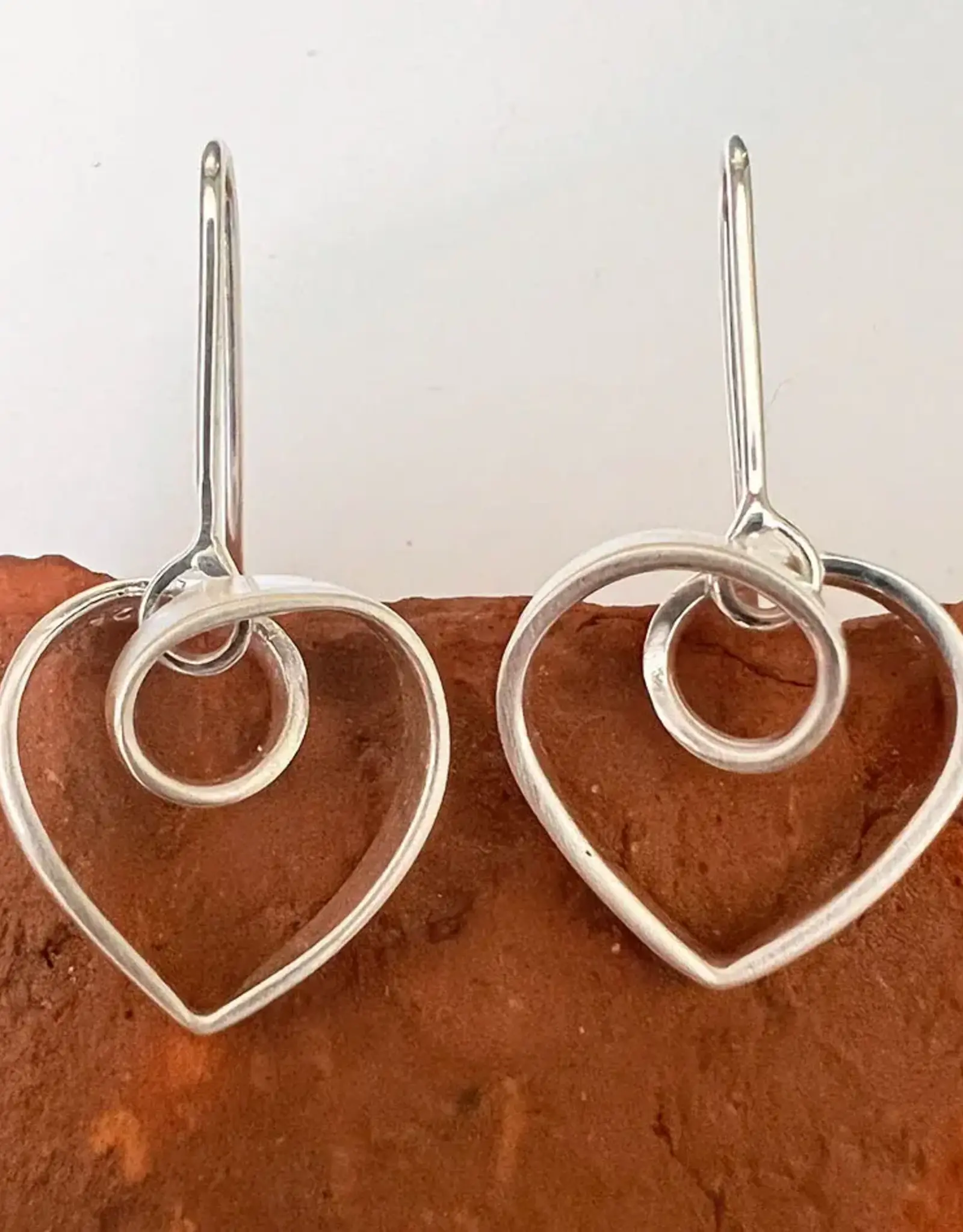 Indonesia Earrings Heart to Heart Sterling Silver - Indonesia
