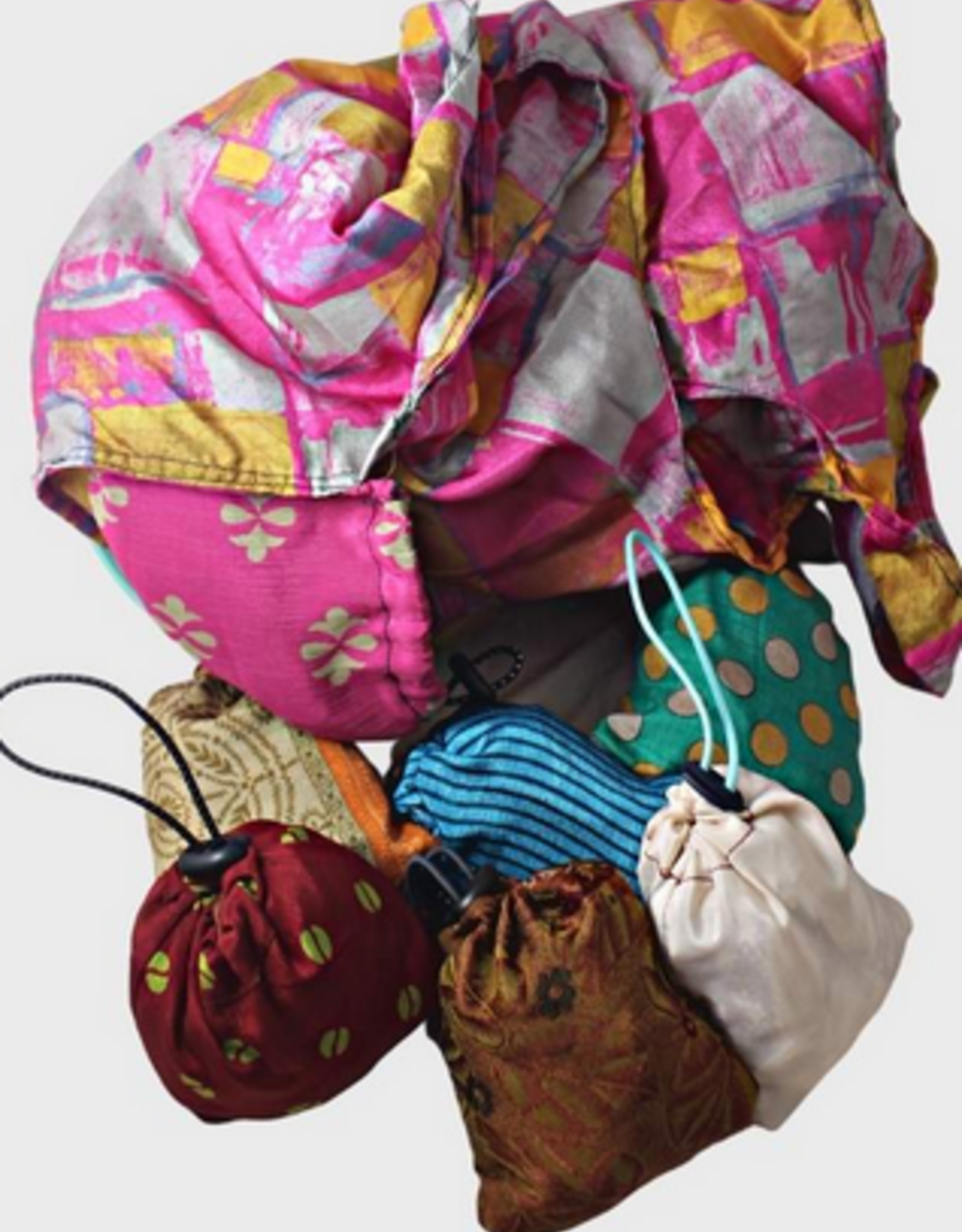 Nepal Shopping Bag Recycled Silk Packable - Nepal