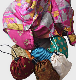 Nepal Shopping Bag Recycled Silk Packable - Nepal