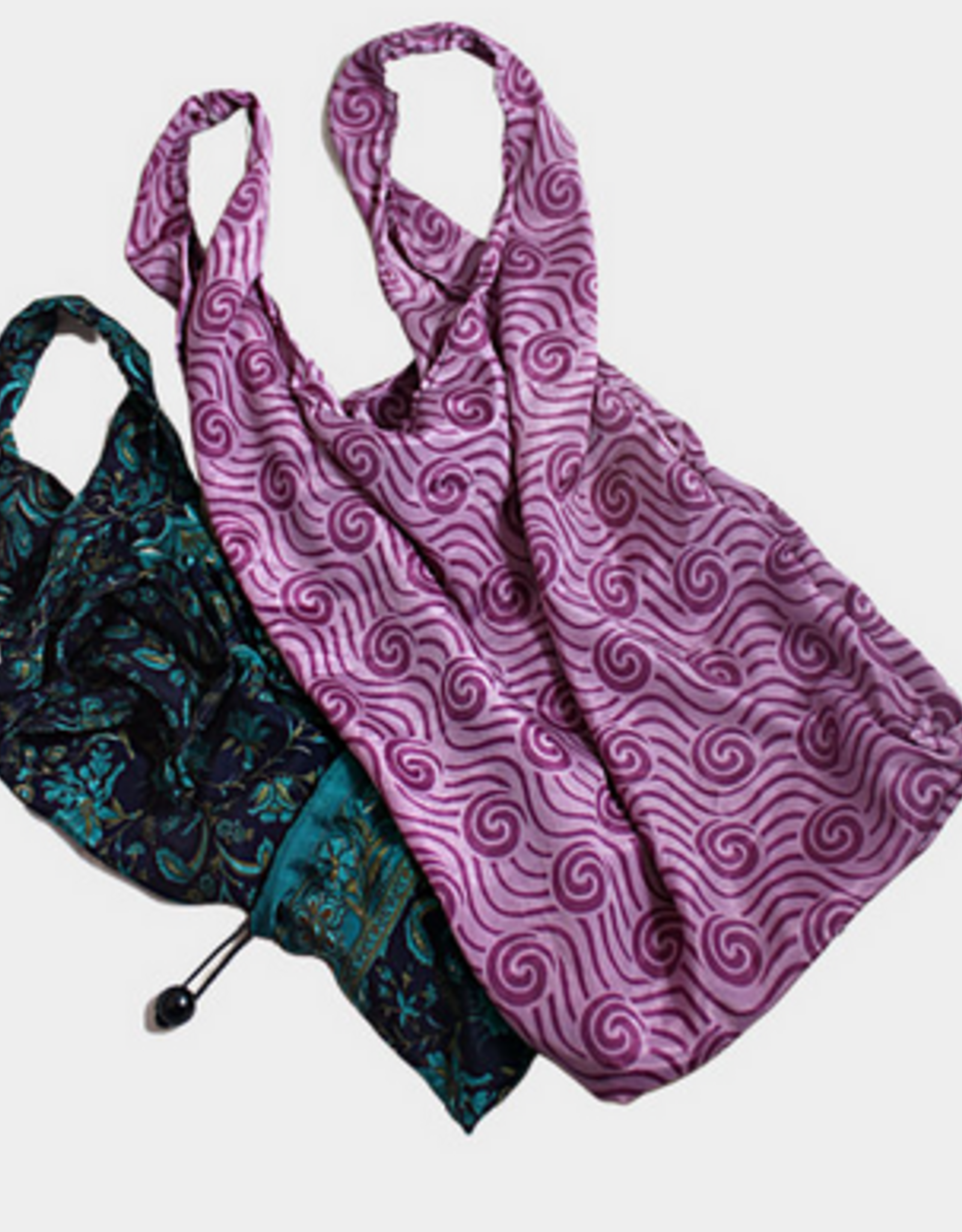 Nepal Shopping Bag Recycled Silk Packable - Nepal