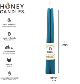 Canada Candle 12" Taper Pair Forest Glacier Teal - Canada