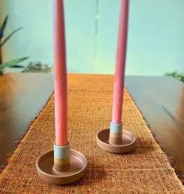 India Candle Holder Colorful Ceramic - Nepal