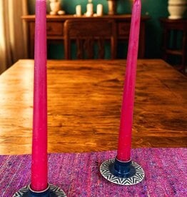 India Candle Holder with Mountain Design - Nepal