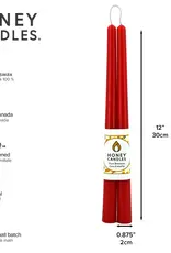 Canada Candle 12" Taper Pair Red - Canada
