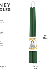 Canada Candle 12" Taper Pair Forest Green - Canada