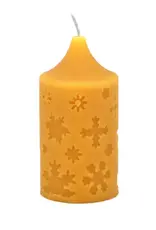 Canada Candle  Small Pillar Snowflake Natural  - Canada