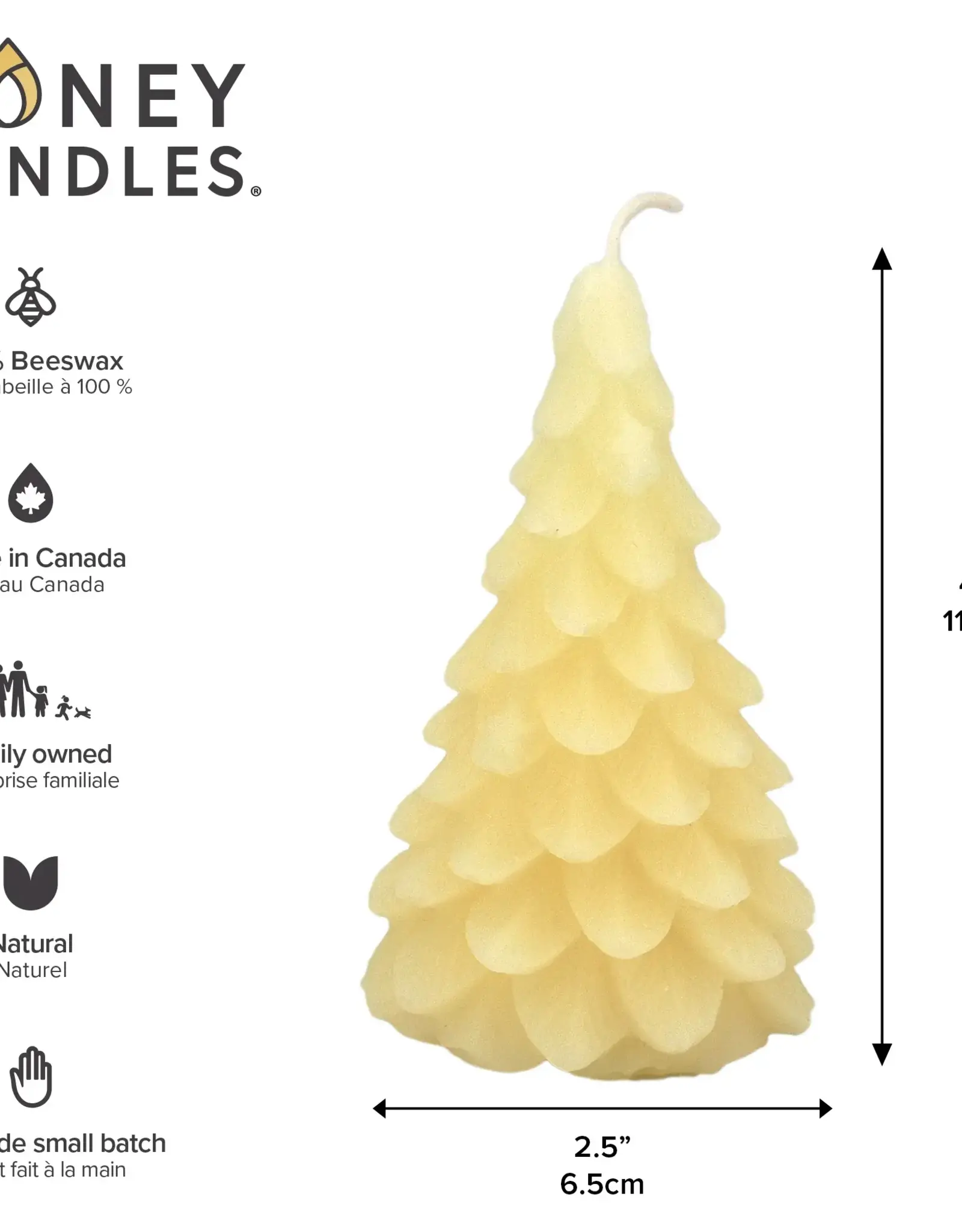 Canada Candle Yule Tree Pearl  - Canada