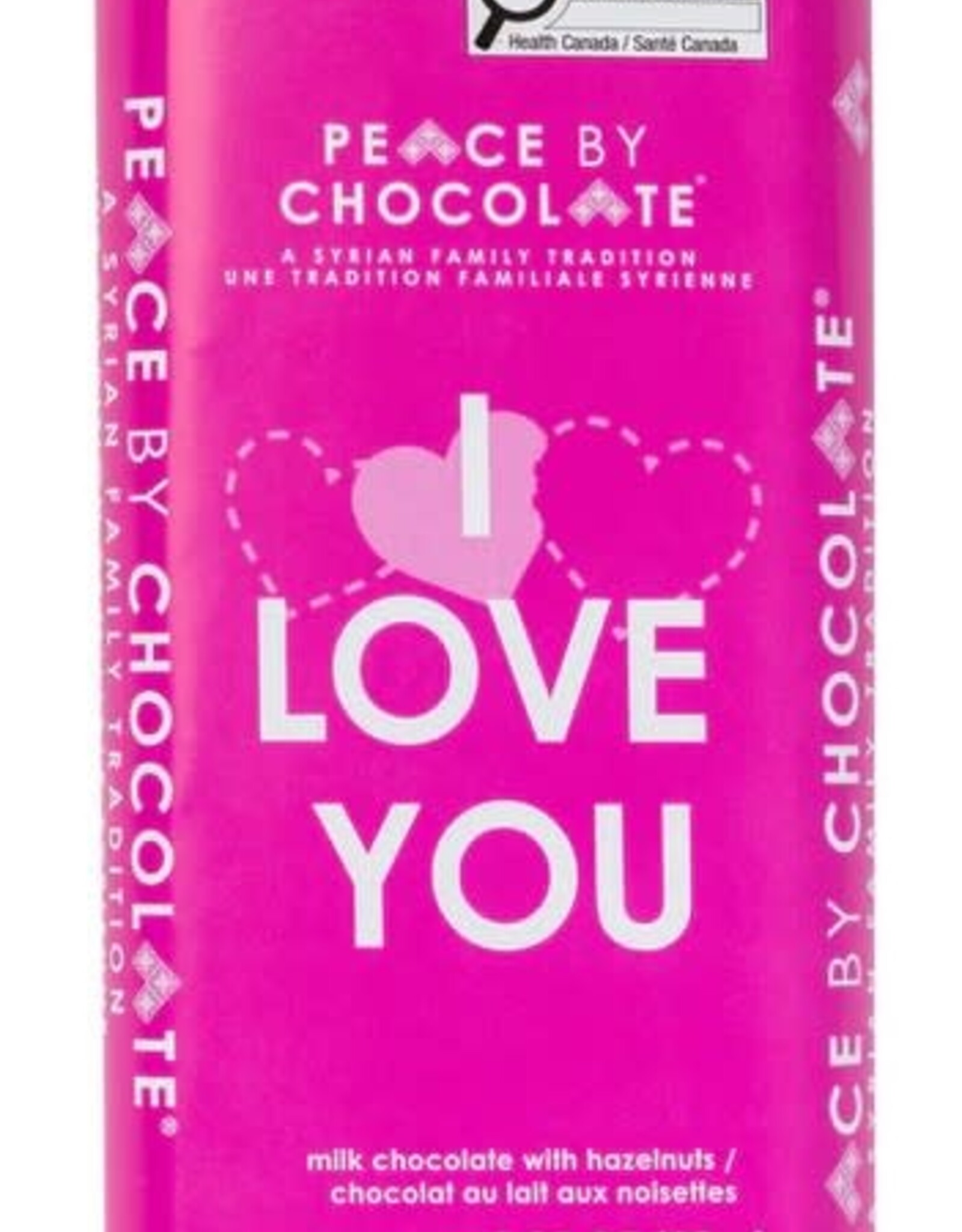 Canada Love Bar Milk Chocolateand Hazelnut - Peace By Chocolate