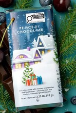 Canada Chocolate Holiday Bar Dark Chocolate with Cherries, Cranberries and Blueberries 92g - Peace By Chocolate