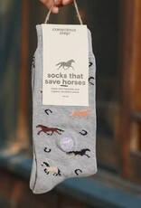 India Socks That Save Horses Grey M - India