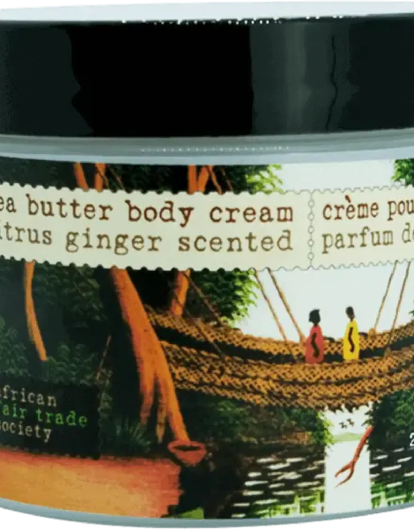 Canada Body Cream Raw  Shea Citrus Ginger Scented - Senegal and Ghana