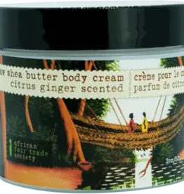Canada Body Cream Raw  Shea Citrus Ginger Scented - Senegal and Ghana