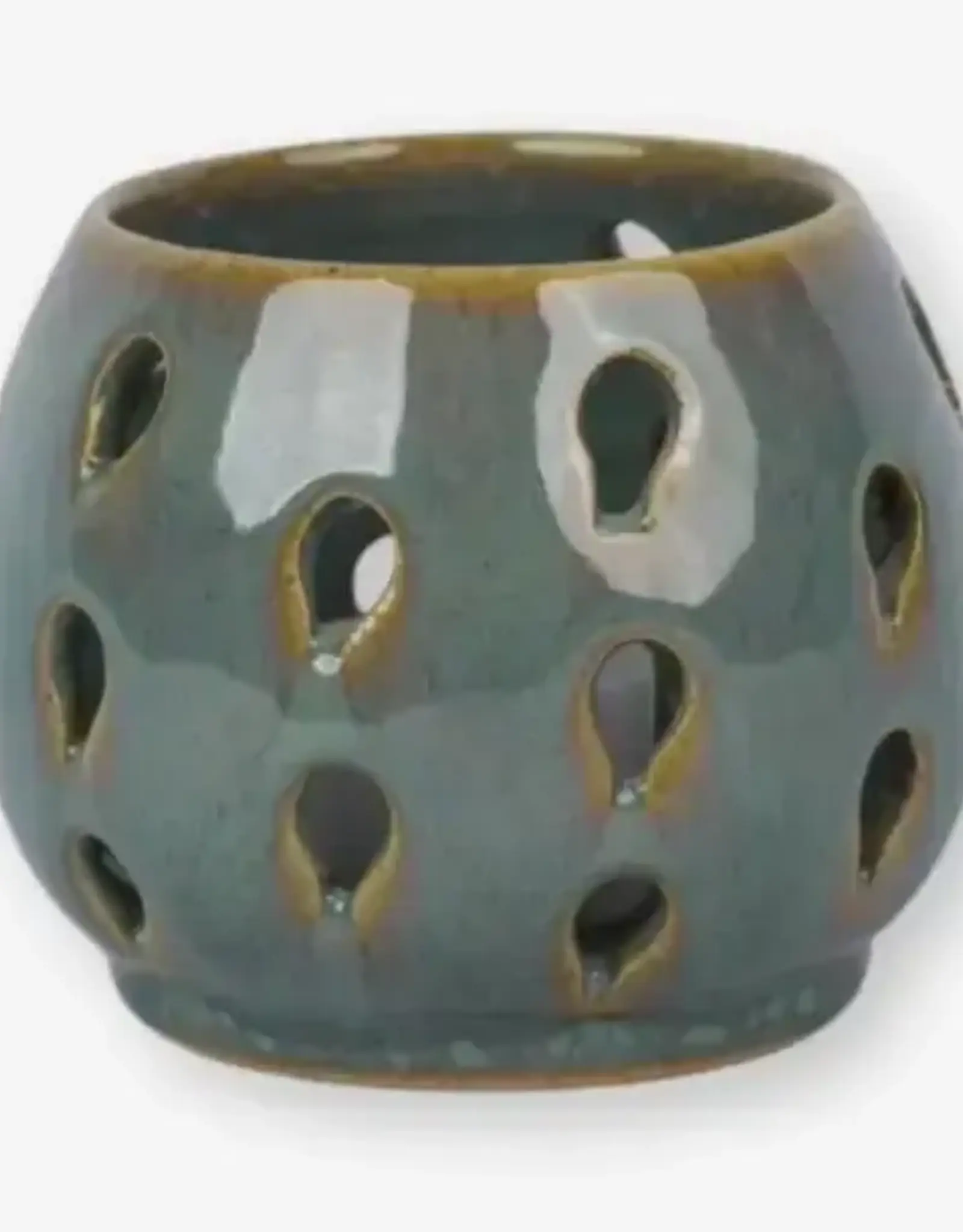 Nepal Tealight Candleholder- Raindrop - Nepal