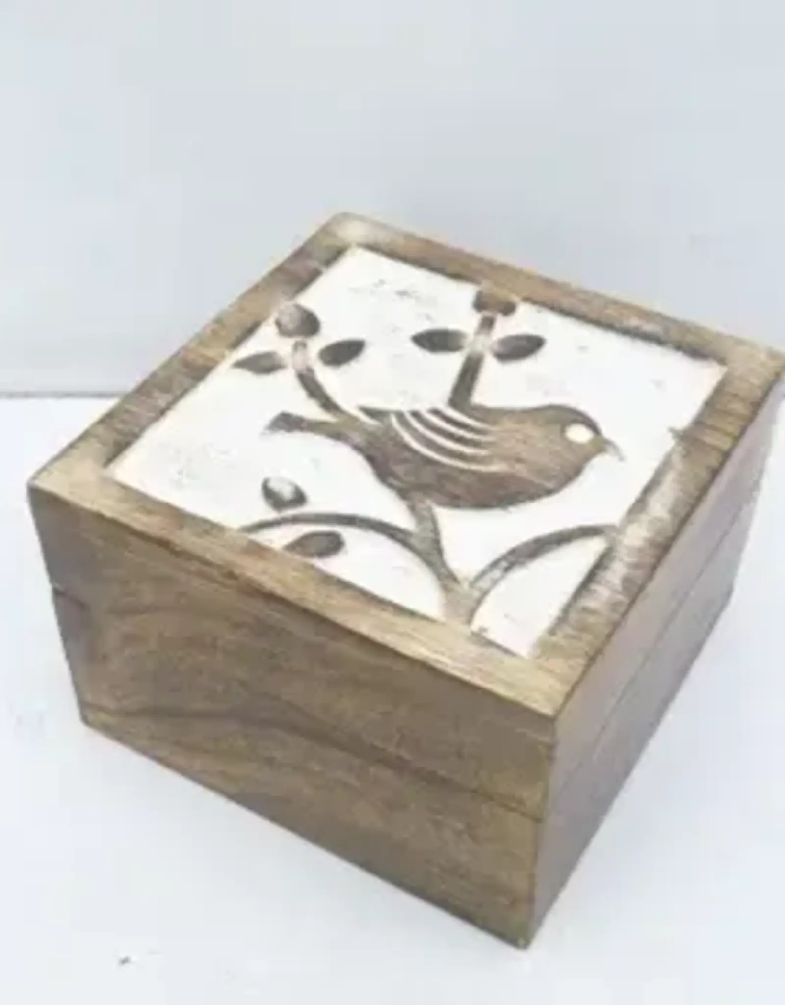 India Bird Wood Box - India