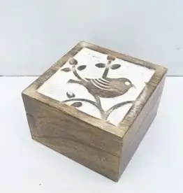 India Bird Wood Box - India