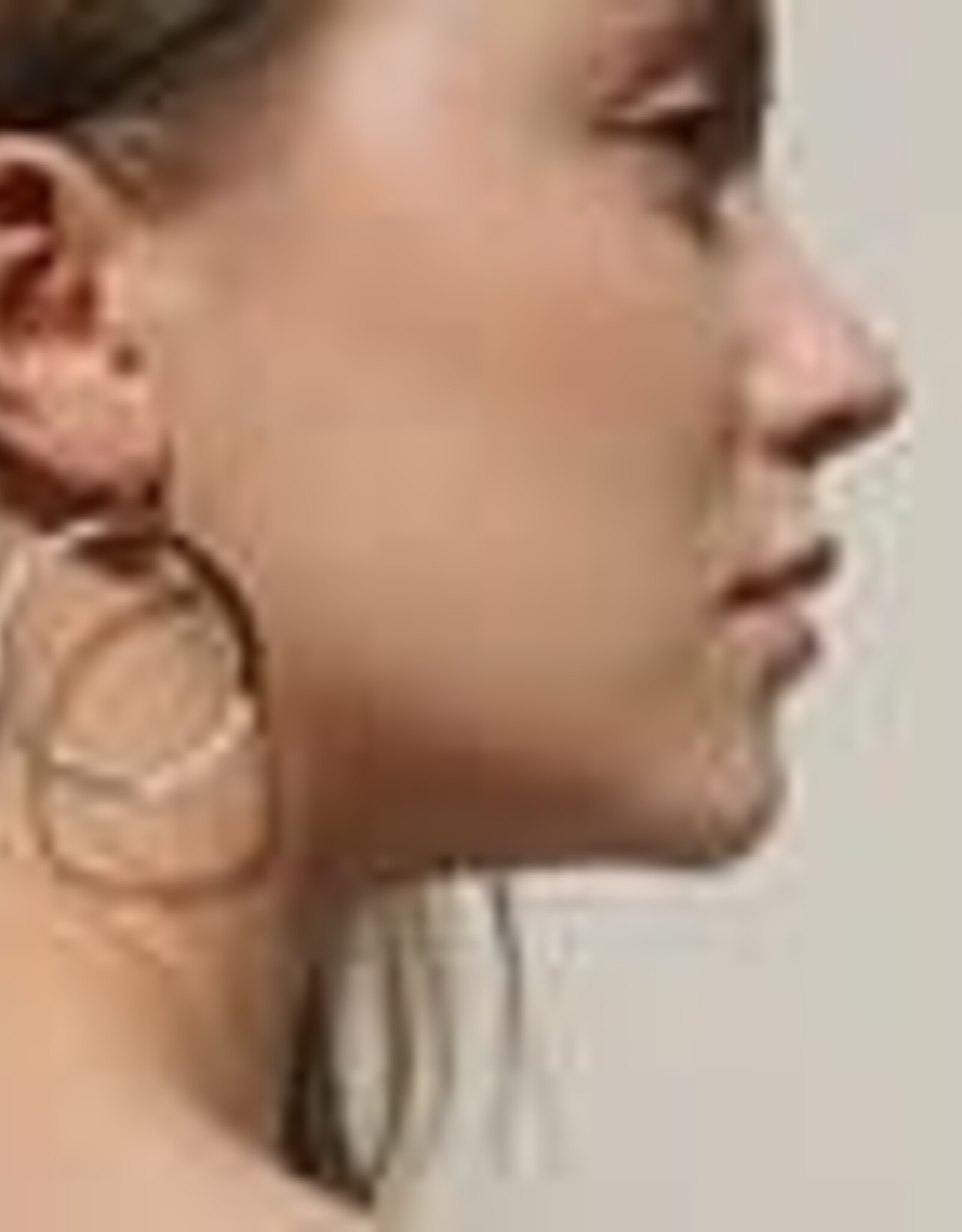 India Earrings Monochrome Beaded Hoops - India