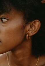 India Earrings Wood Essential Hoops - India