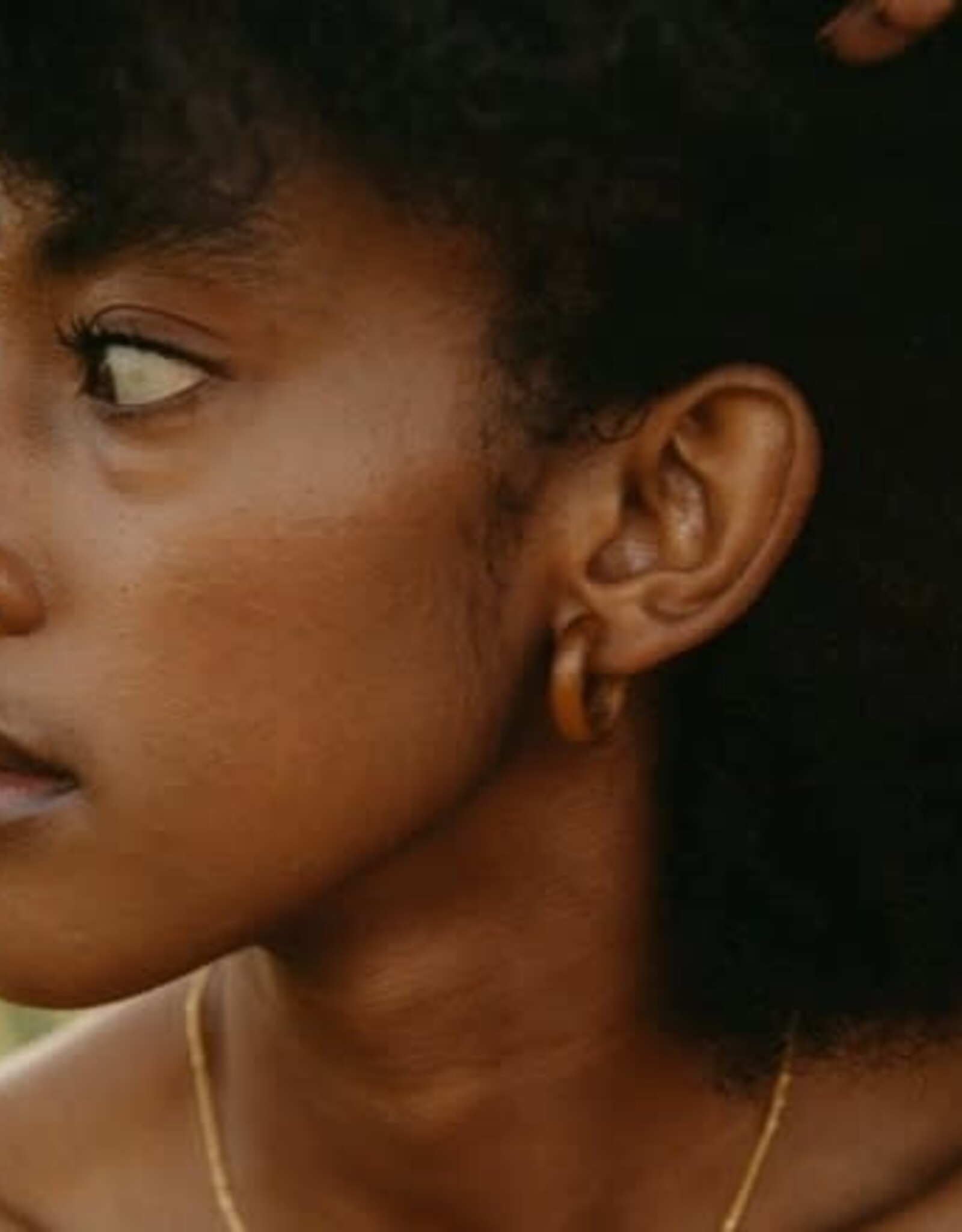 India Earrings Wood Essential Hoops - India