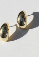 India Earrings Luxe Gold Huggie - India