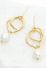 China Earrings Everlasting Pearl in Gold - China