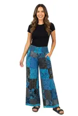 Nepal Pants Talia Patchwork Teal XL - Nepal