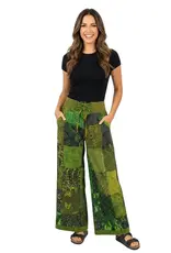 Nepal Pants Talia Patchwork Green XL - Nepal