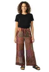Nepal Pants Talia Patchwork Burgundy M - Nepal