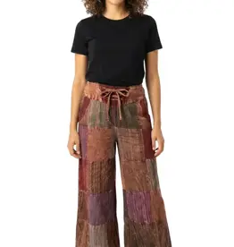 Nepal Pants Talia Patchwork Burgundy M - Nepal
