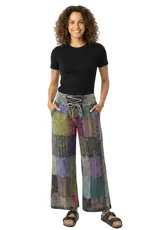 Nepal Pants Rastra Patchwork Black XL - Nepal