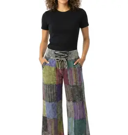 Nepal Pants Rastra Patchwork Black XL - Nepal