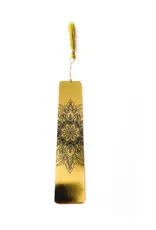 India Bookmark Etched Mandala Gold - India