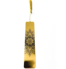 India Bookmark Etched Mandala Gold - India