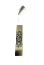 India Bookmark Etched Mandala Silver  - India