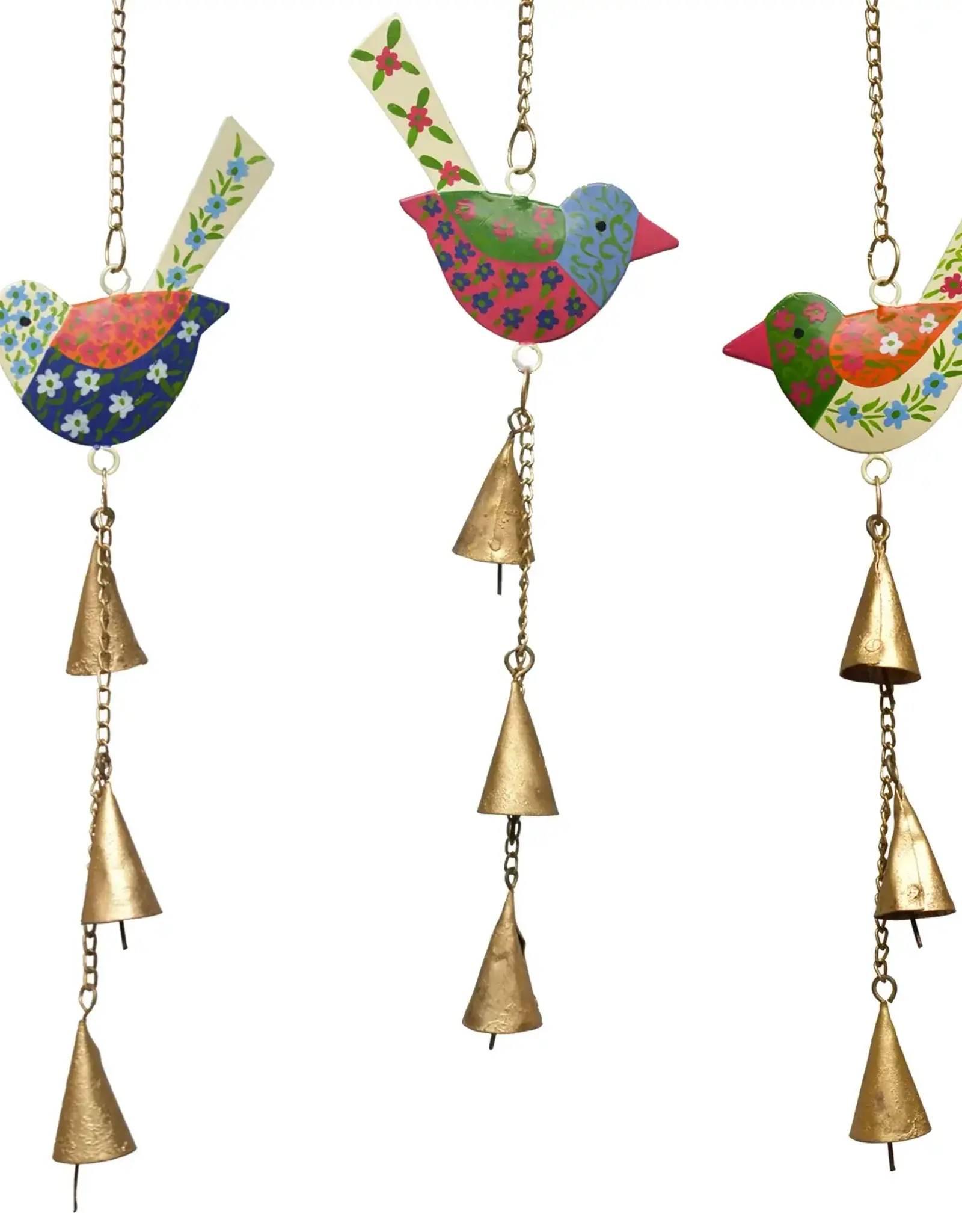 India Wind Chime Blossom Birds  - India