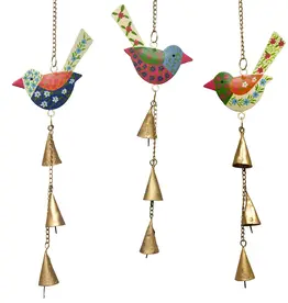 India Wind Chime Blossom Birds  - India